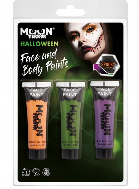 Halloween barvy na obličej a líčidla