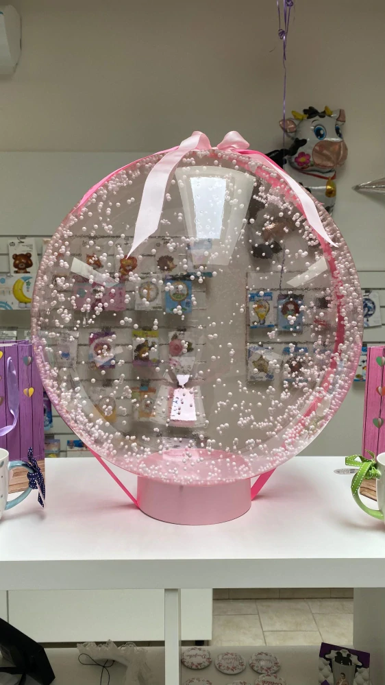 Personalizovaný balónek koule na podstavci