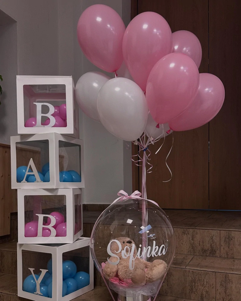 Personalizovaný balónek koule na podstavci